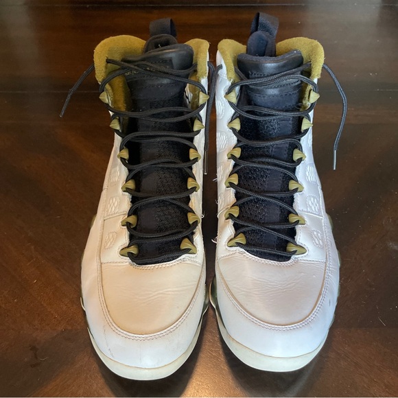 Nike Air Jordan 9 Retro Statue 2015 302370-109 IX White/Black/Green Size 11 - Picture 4 of 9